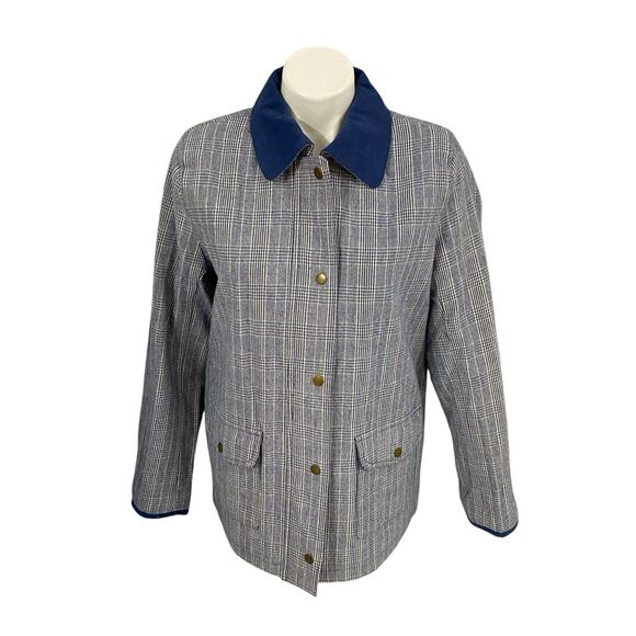 Denim & Co Blazer Womens XS Blue Jacket US Medium Career Work Office Chore Coat - Picture 7 of 16